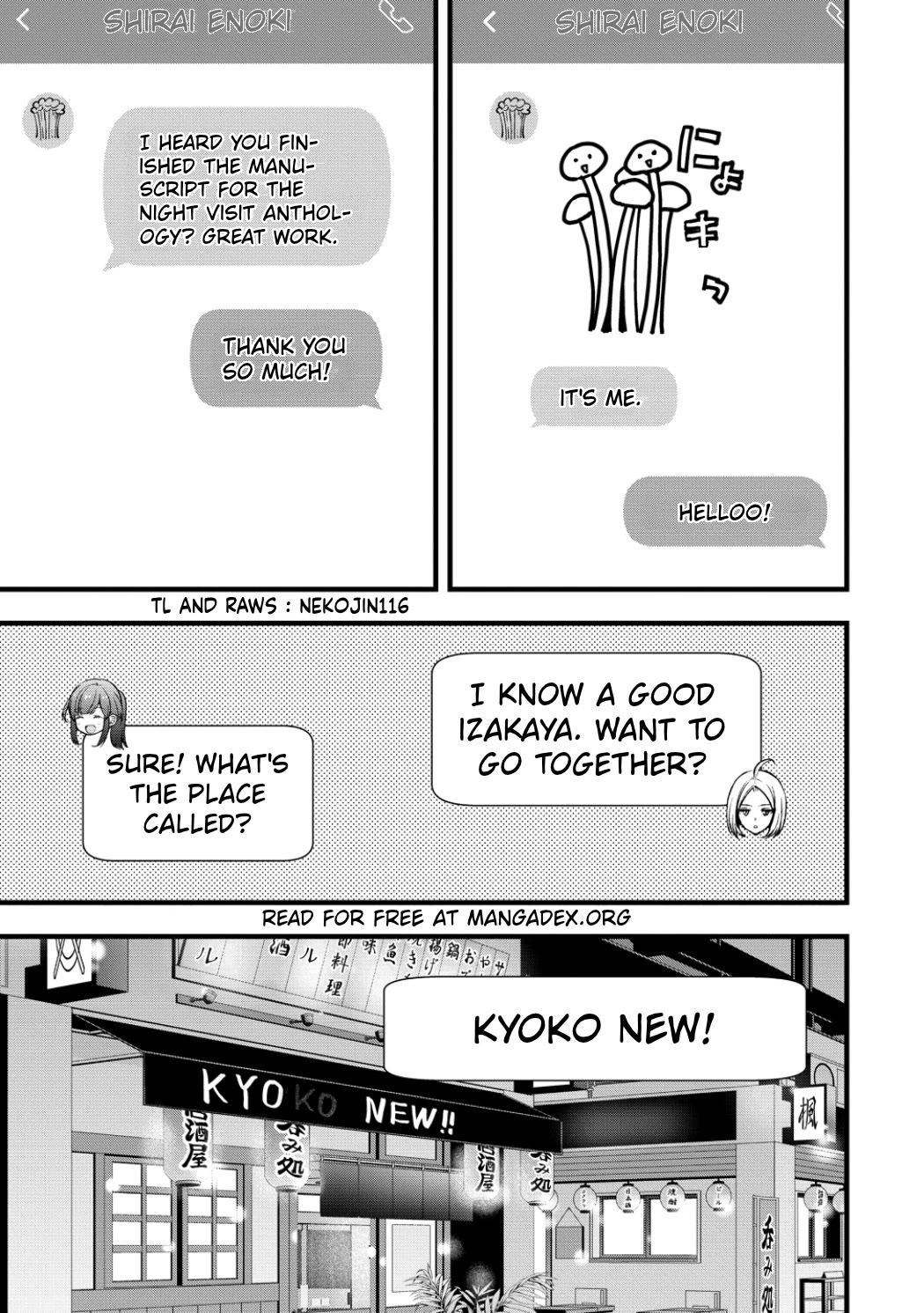 Nana Shimazaki, Looking For Work Chapter 61 page 1 - Chapter 61: The Ecchi Author's Wholesome Drinking Party