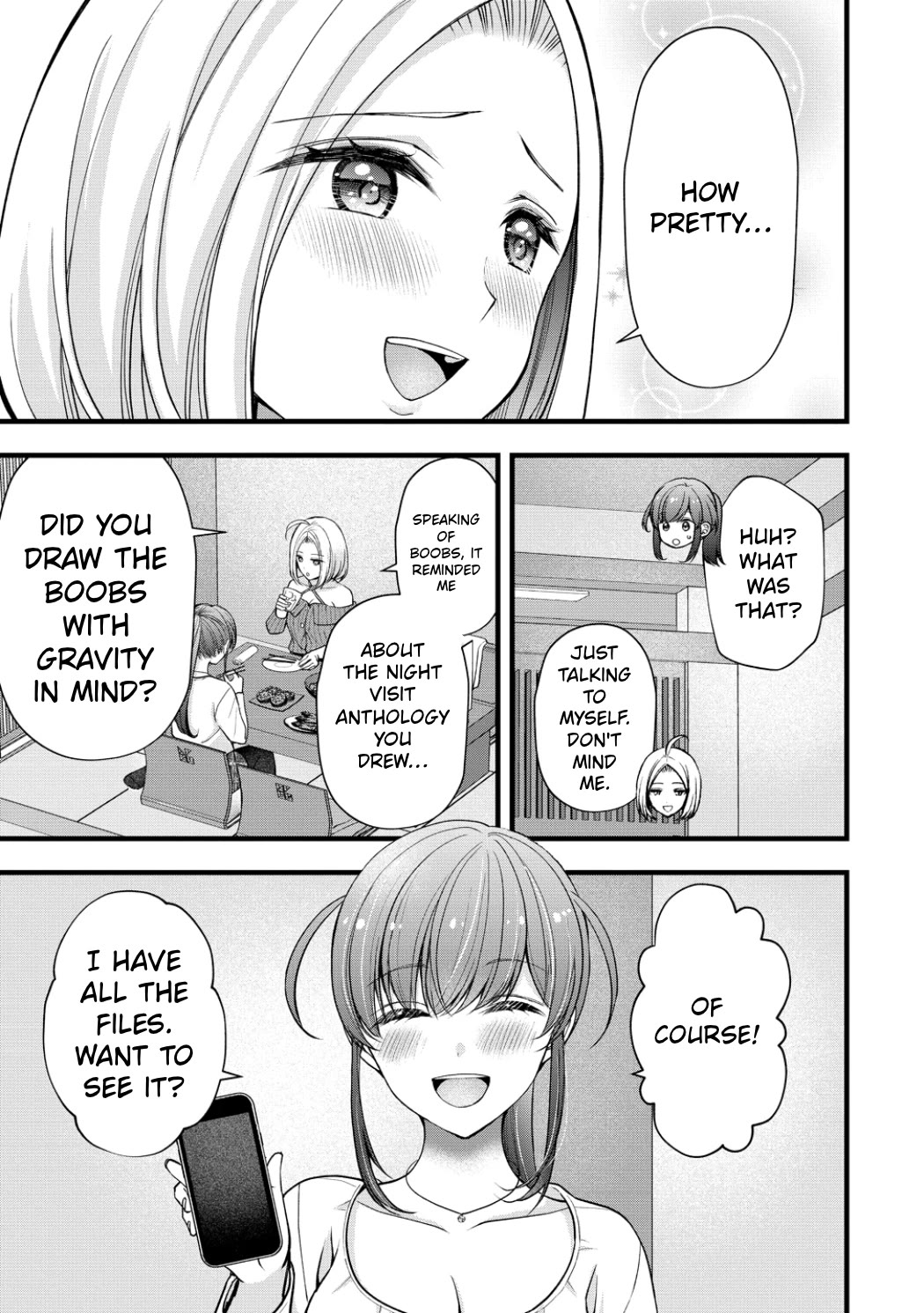 Nana Shimazaki, Looking For Work Chapter 61 page 13 - Chapter 61: The Ecchi Author's Wholesome Drinking Party