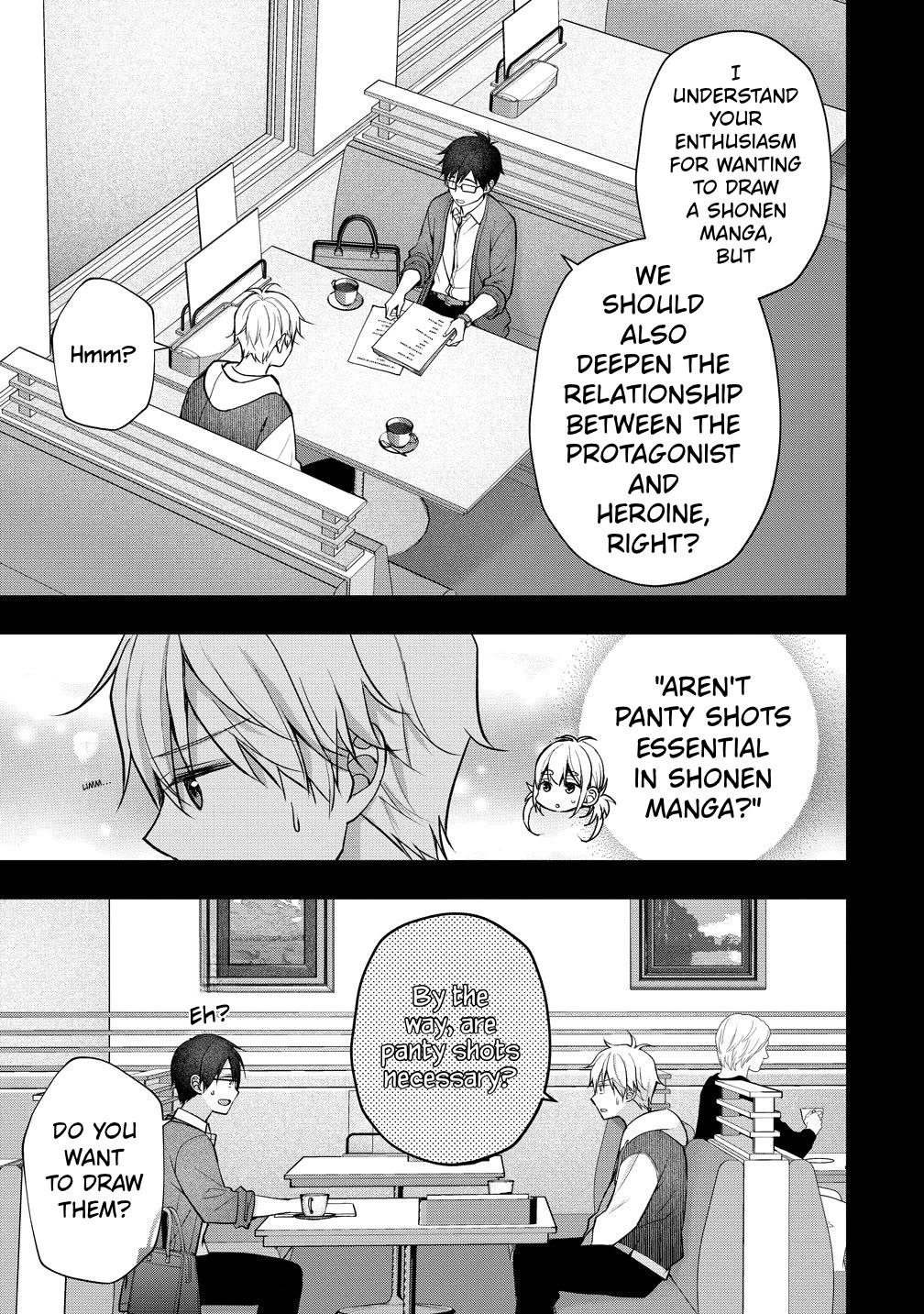 Nana Shimazaki, Looking For Work Chapter 64 page 5 - Chapter 64: If You're drawing a rom-com