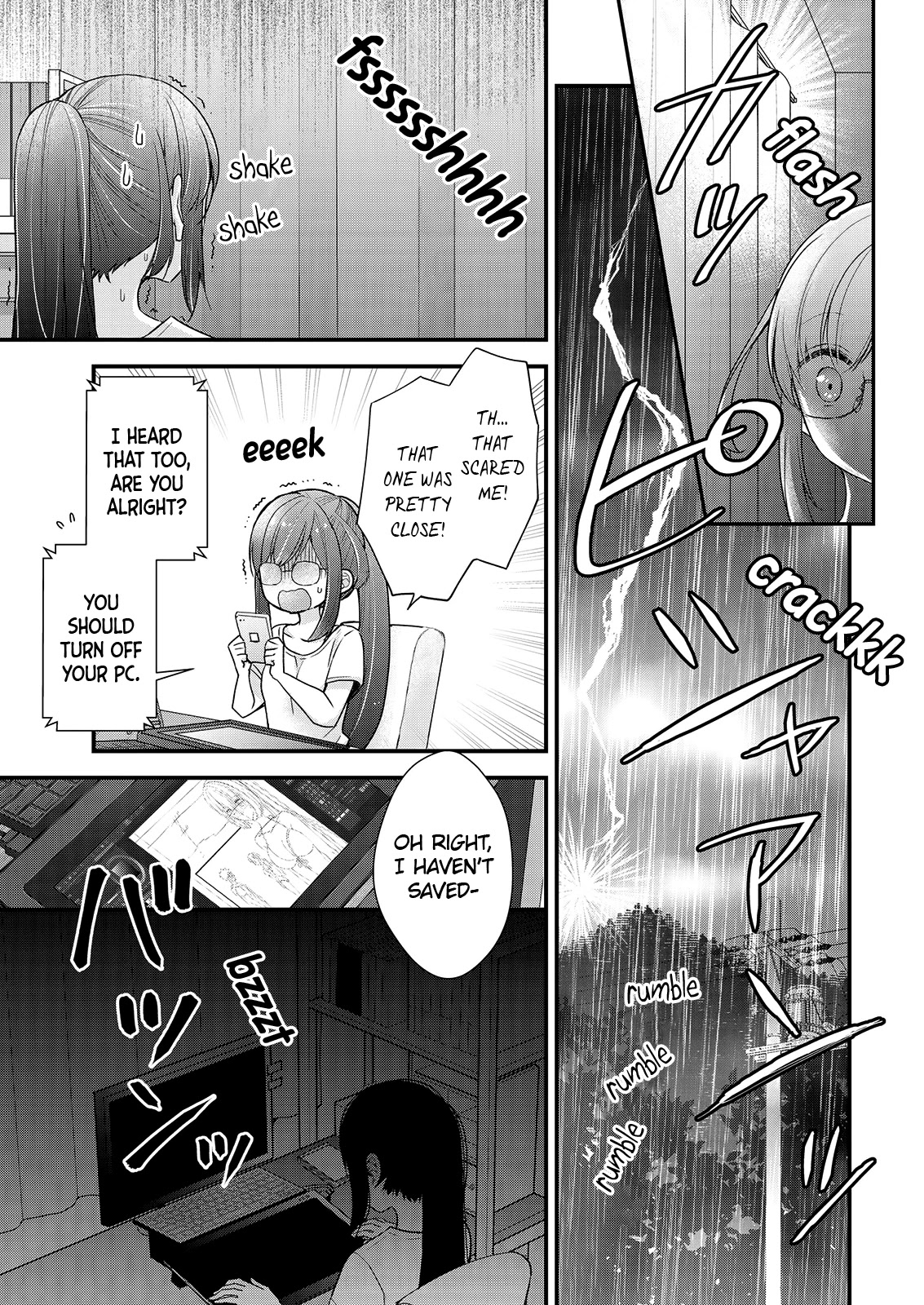 Nana Shimazaki, Looking For Work Chapter 8 page 3 - Chapter 8: When Thunder Rumbles
