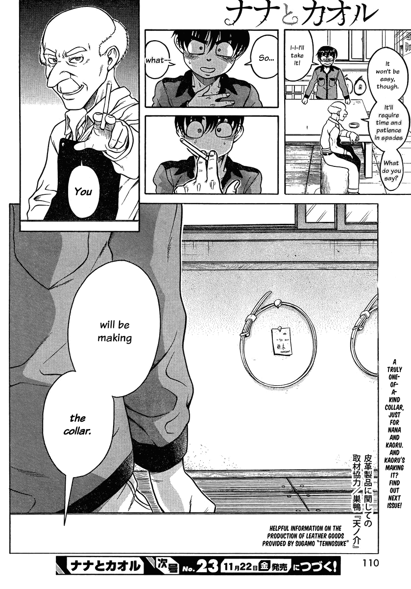 Nana to Kaoru Chapter 102 page 21 - Chapter 102: You Won't Make Us A Collar?