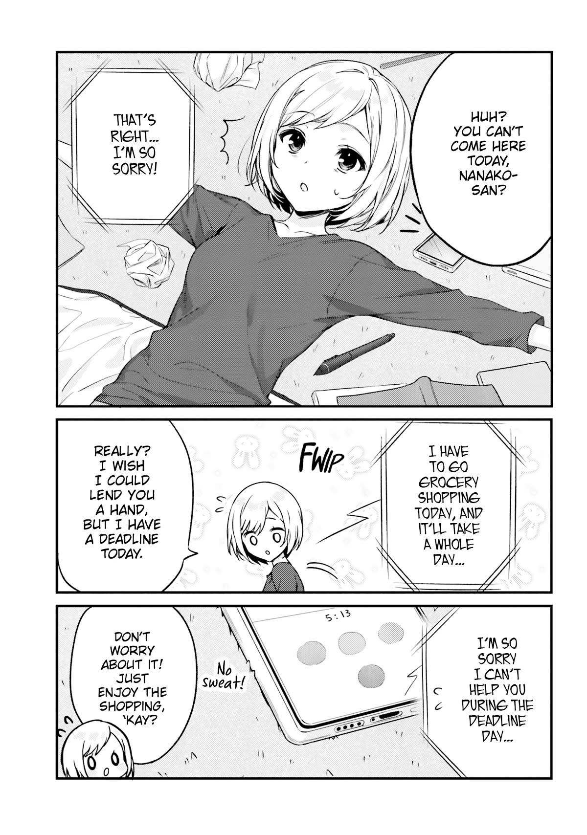 Nanako From The Neighborhood Chapter 16 page 1 - Chapter 16: A Day When Nanako-san Can't Come Over
