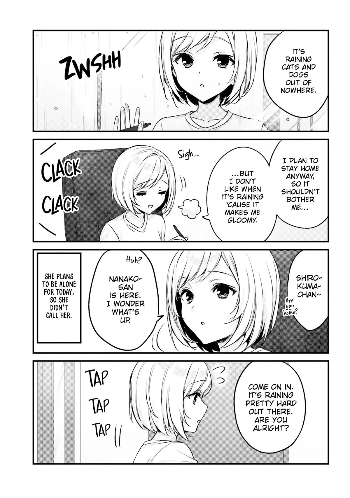 Nanako From The Neighborhood Chapter 19 page 1 - Chapter 19: Nanako-san Takes Shelter