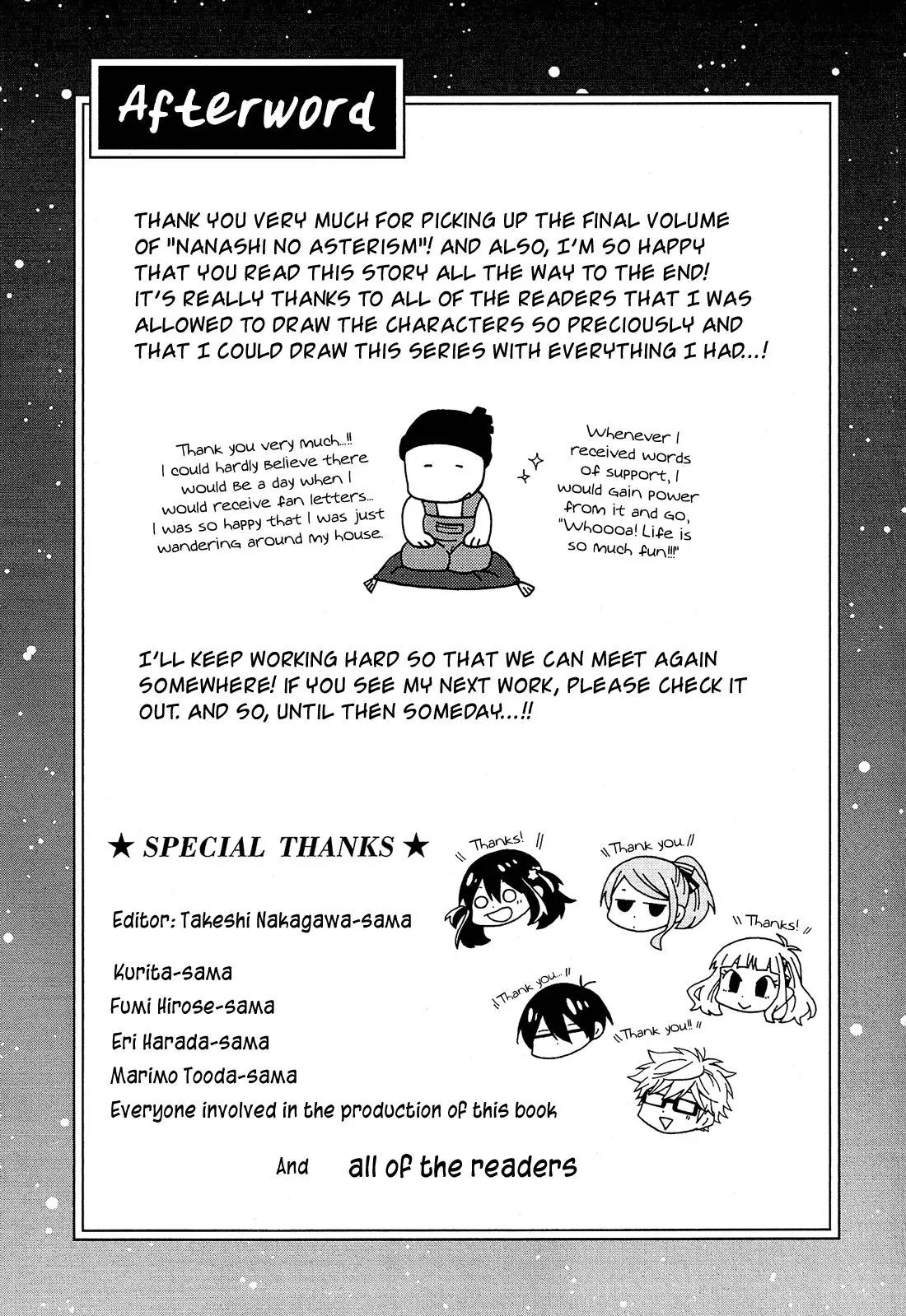 Nanashi no Asterism Chapter 23 page 61 - Chapter 23: Secret [End]