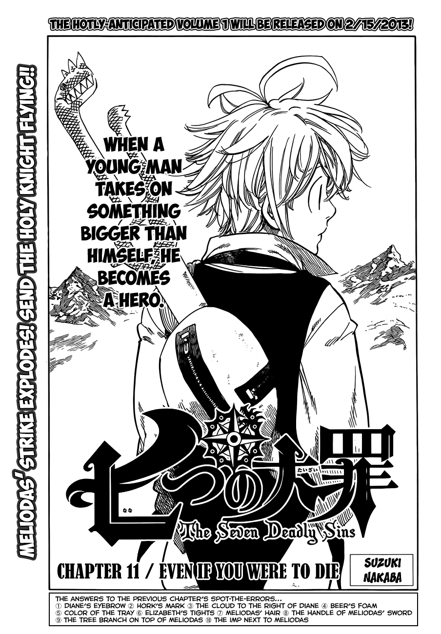 Nanatsu no Taizai Chapter 11 page 2 - Chapter 11: Even If You Died