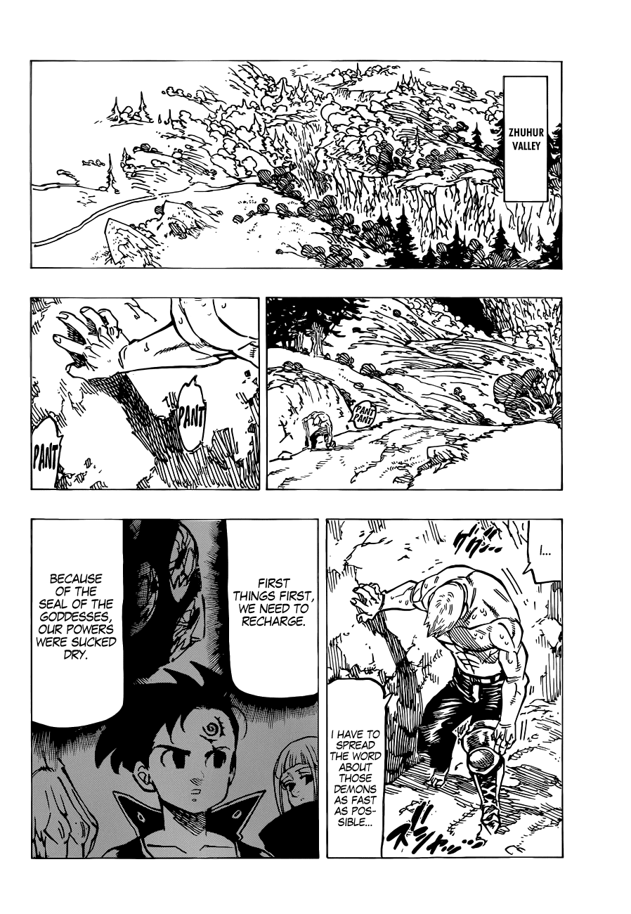Nanatsu no Taizai Chapter 119 page 3 - Chapter 119: The Ten Commandments on the Move