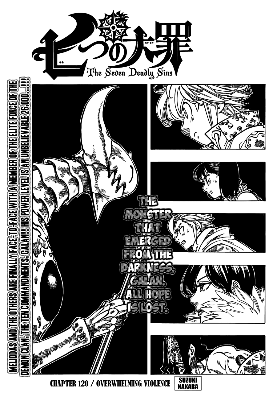 Nanatsu no Taizai Chapter 120 page 2 - Chapter 120: Overwhelming Violence