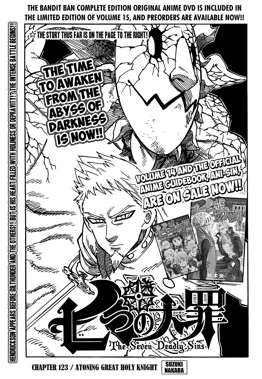 Nanatsu no Taizai Chapter 123 page 2 - Chapter 123: The Atoning Captain of the Holy Knights
