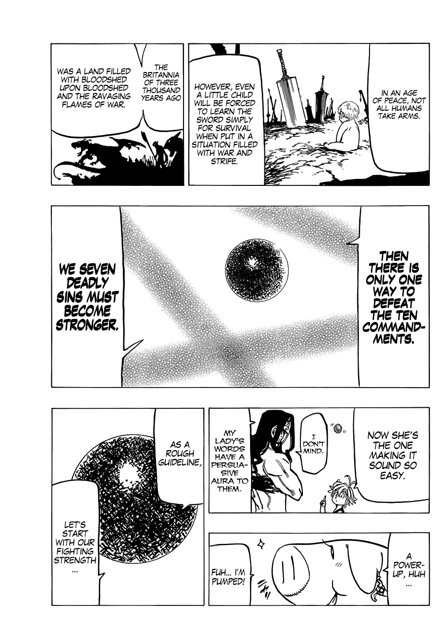 Nanatsu no Taizai Chapter 125 page 12 - Chapter 125: Take Down The Ten Commandments!!