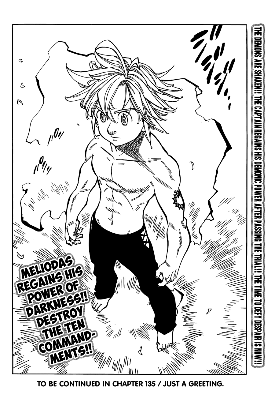 Nanatsu no Taizai Chapter 134 page 21 - Chapter 134: To You, Who is no Longer my Captain