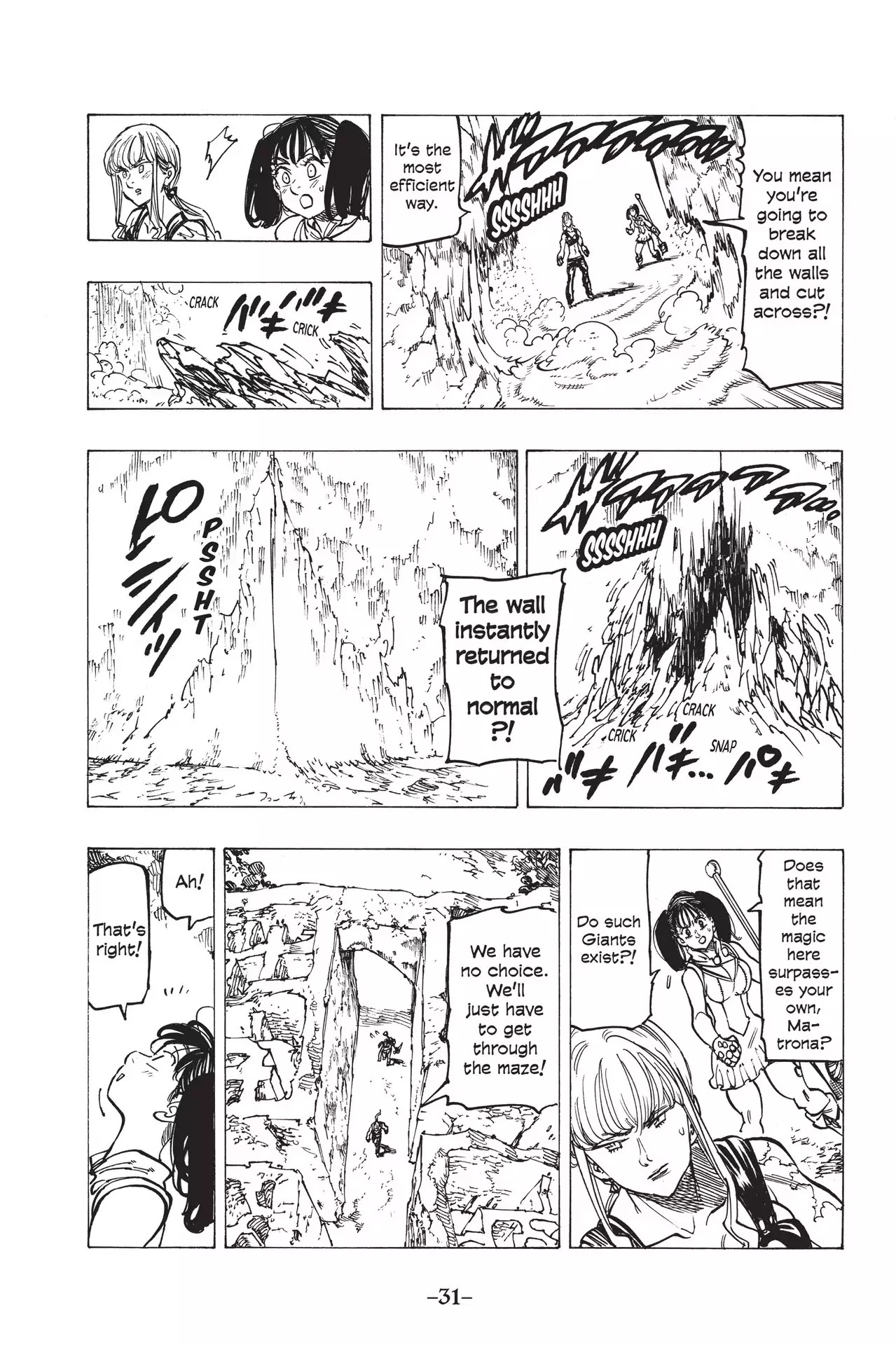 Nanatsu no Taizai Chapter 155 page 8 - Chapter 155: Death-Trap Maze
