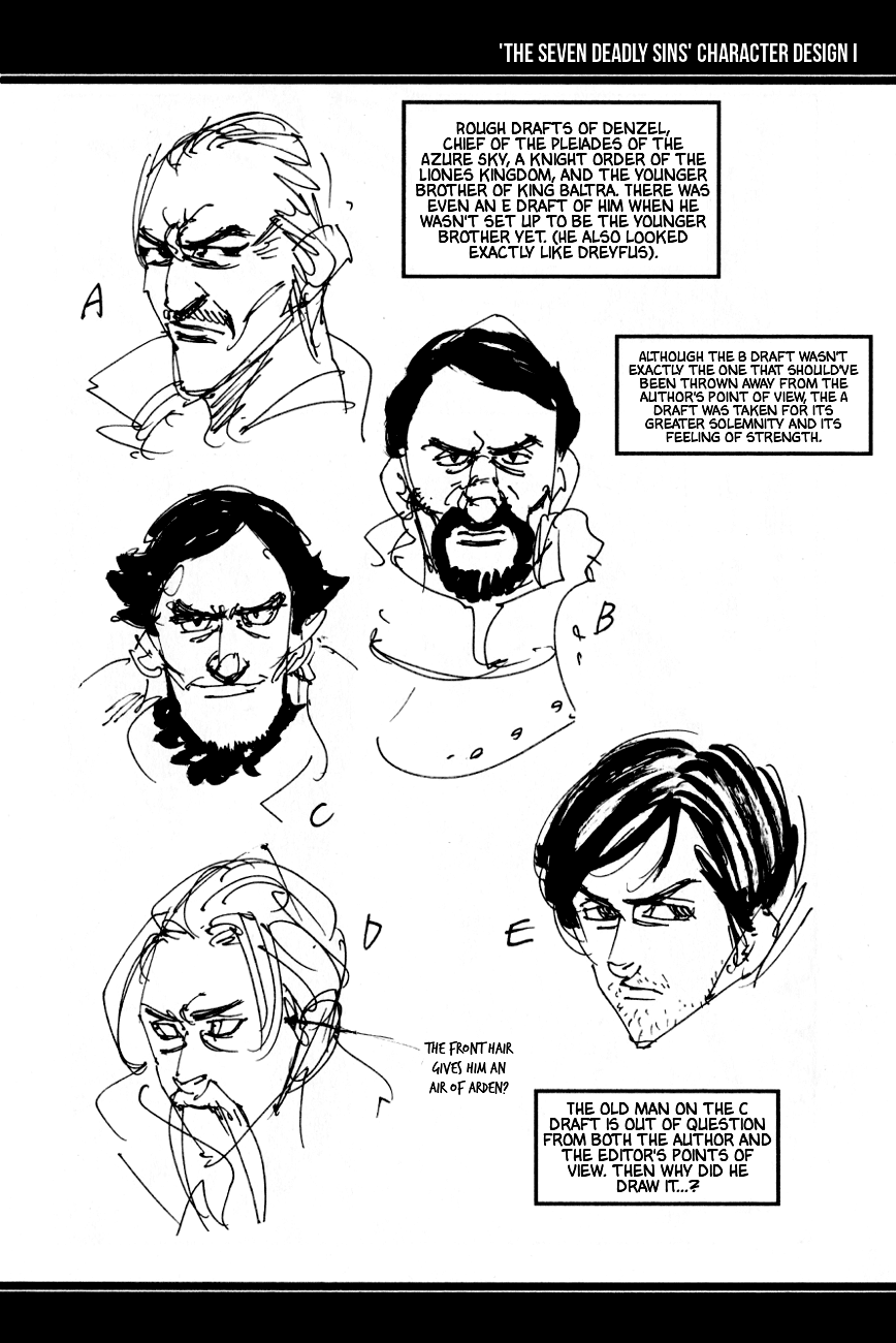 Nanatsu no Taizai Chapter 162.2 page 1 - Chapter 162.2: Character Designs