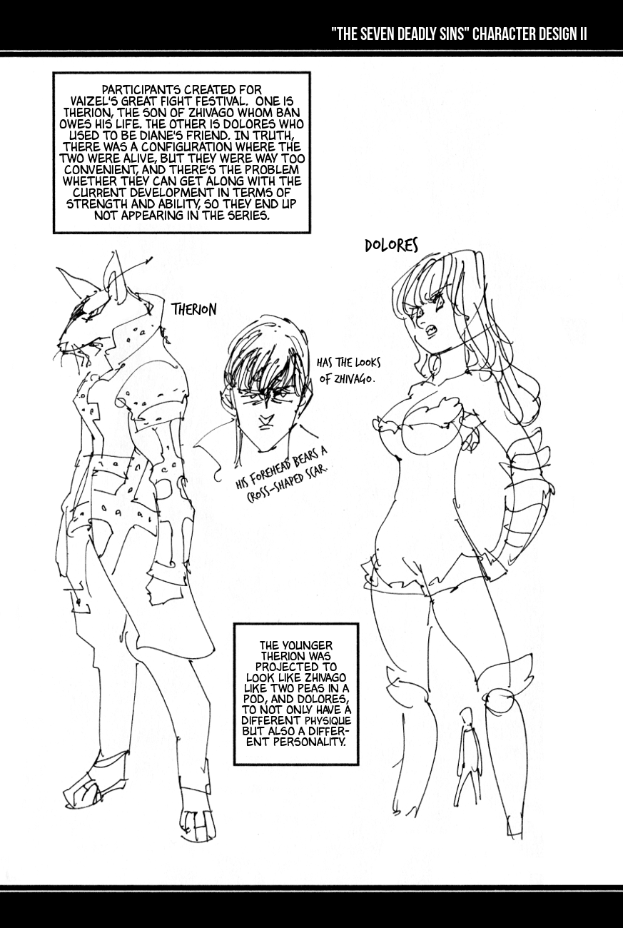 Nanatsu no Taizai Chapter 162.2 page 2 - Chapter 162.2: Character Designs