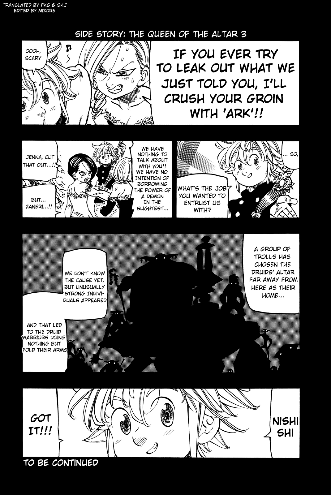 Nanatsu no Taizai Chapter 197.3 page 1 - Chapter 197.3: Side Story: The Queen of the Altar 3