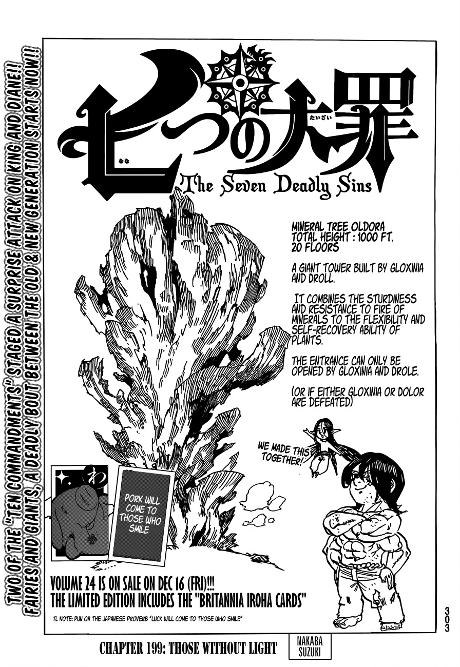 Nanatsu no Taizai Chapter 199 page 1 - Chapter 199 : Those Without Light
