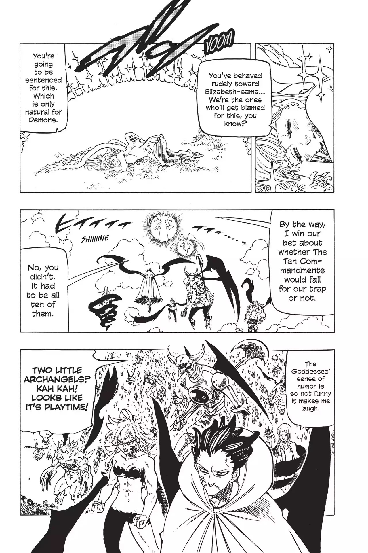 Nanatsu no Taizai Chapter 205 page 2 - Chapter 205: The Ten Commandments vs. The Archangels