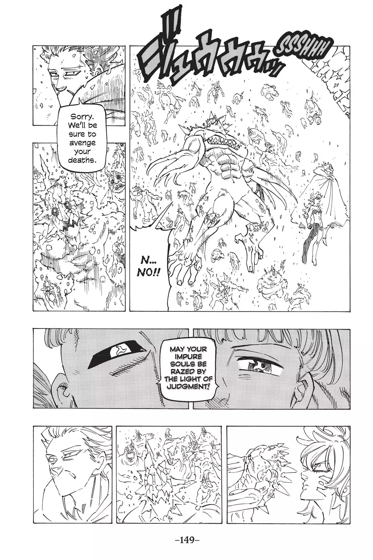 Nanatsu no Taizai Chapter 205 page 5 - Chapter 205: The Ten Commandments vs. The Archangels