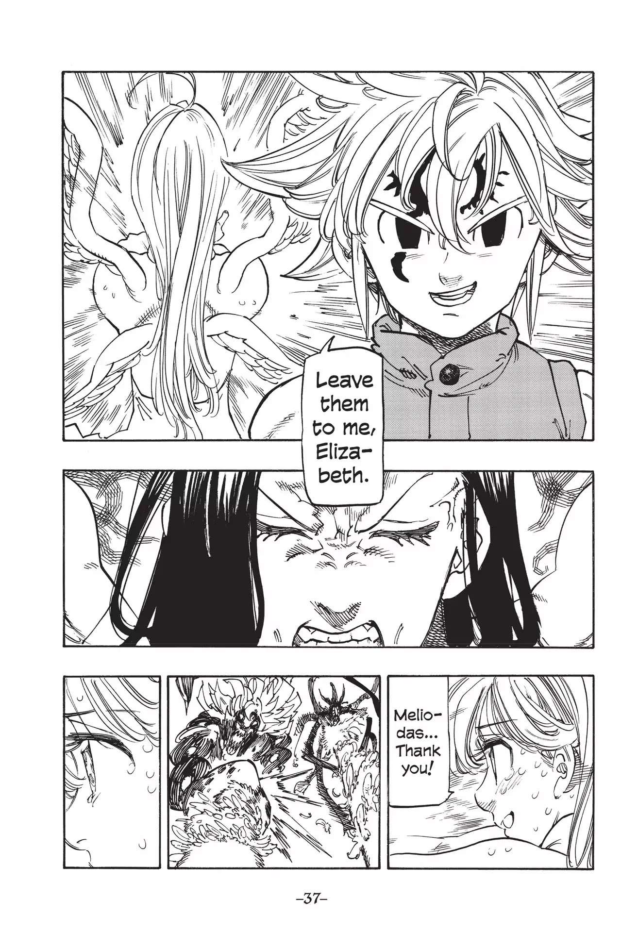 Nanatsu no Taizai Chapter 208 page 12 - Chapter 208: Elizabeth vs. Indura