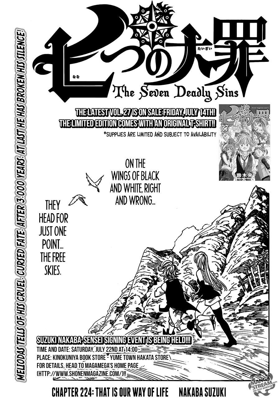 Nanatsu no Taizai Chapter 224 page 1 - Chapter 224