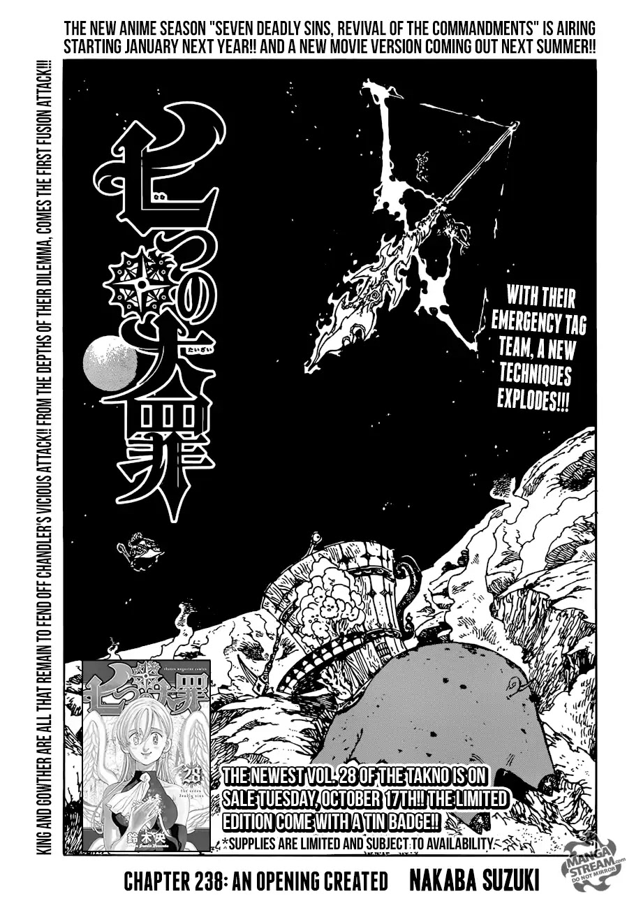 Nanatsu no Taizai Chapter 238 page 1 - Chapter 238: An Opening Created
