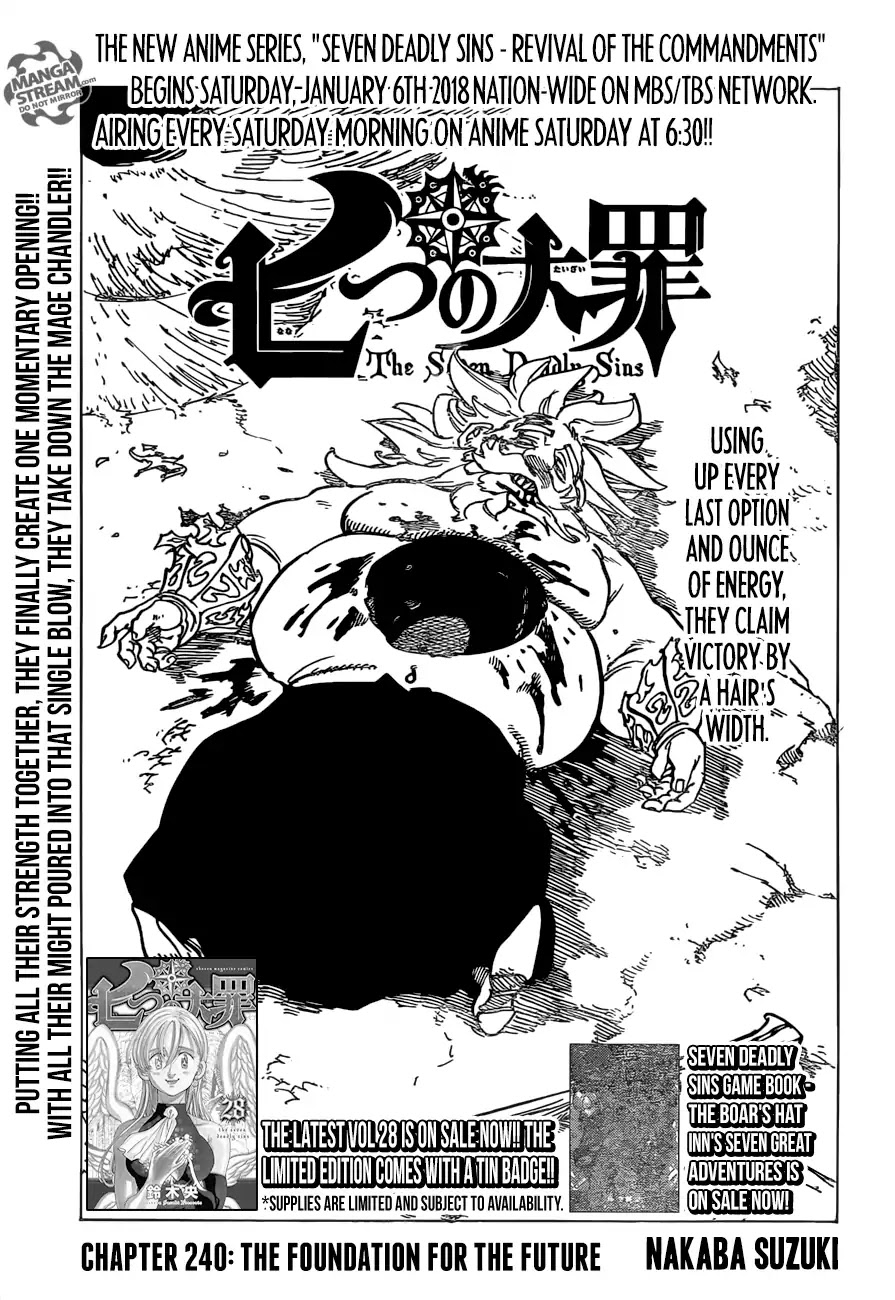 Nanatsu no Taizai Chapter 240 page 1 - Chapter 240: The Foundation for the Future