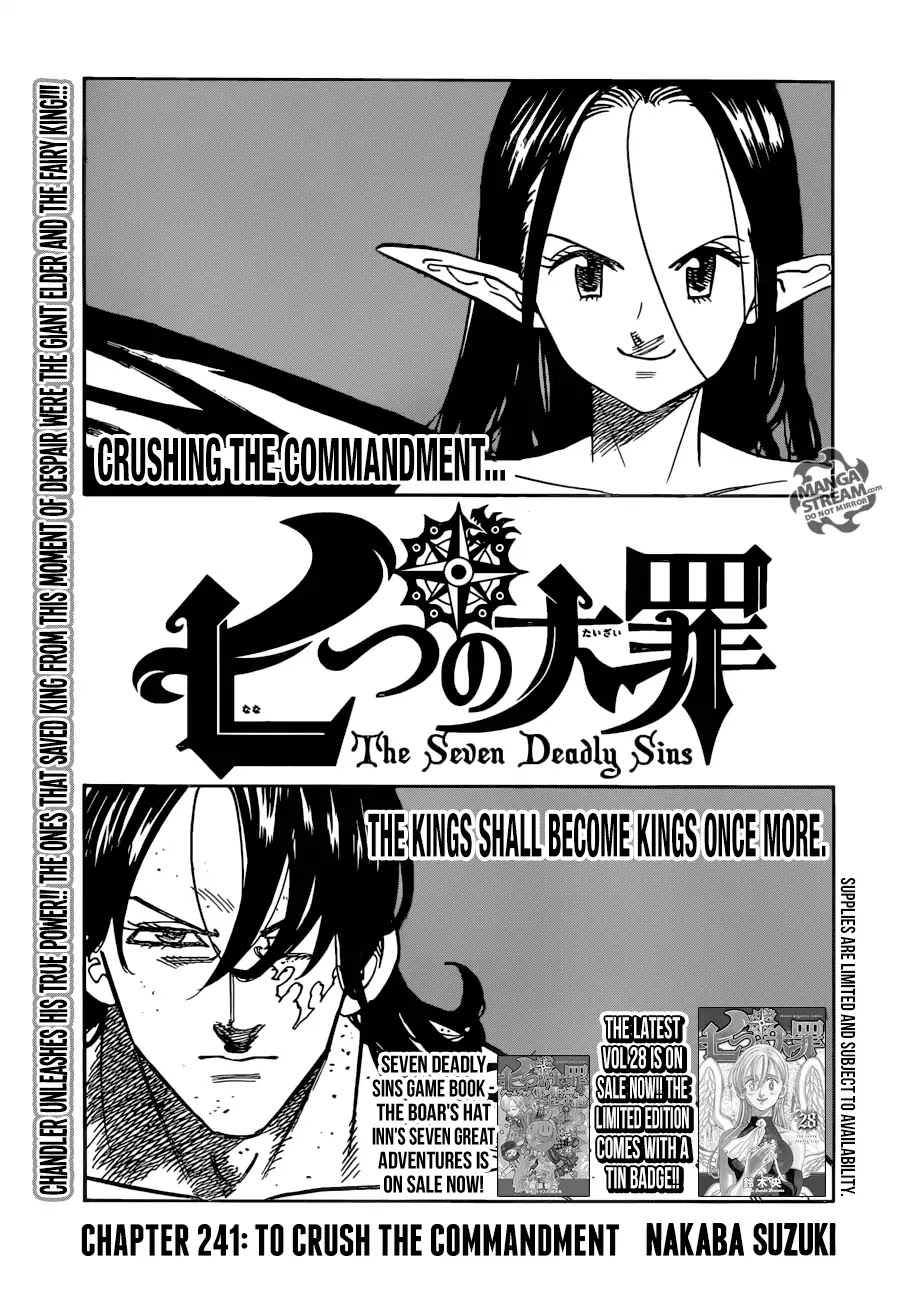 Nanatsu no Taizai Chapter 241 page 1 - Chapter 241: To Crush the Commandment