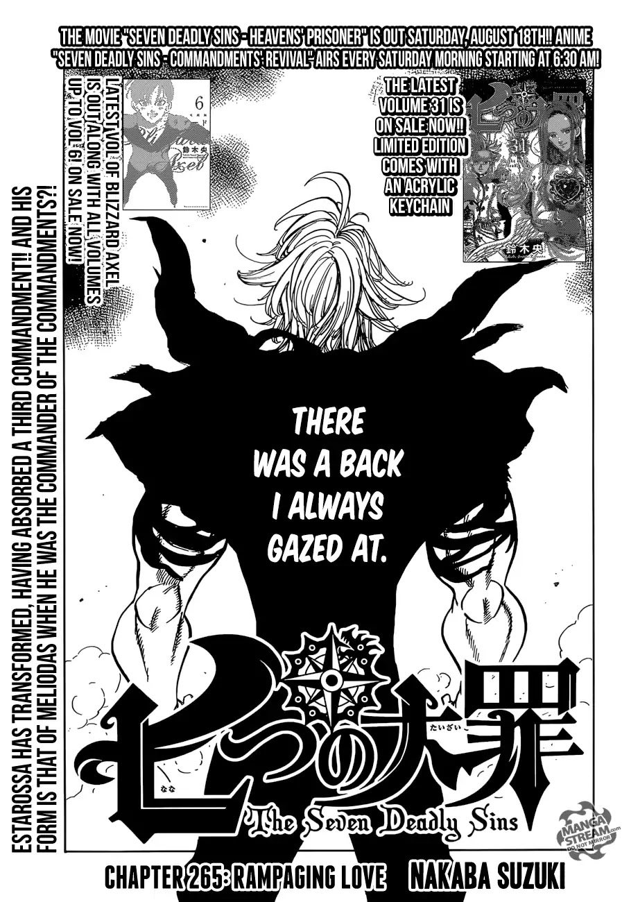 Nanatsu no Taizai Chapter 265 page 1 - Chapter 265: Rampaging Love