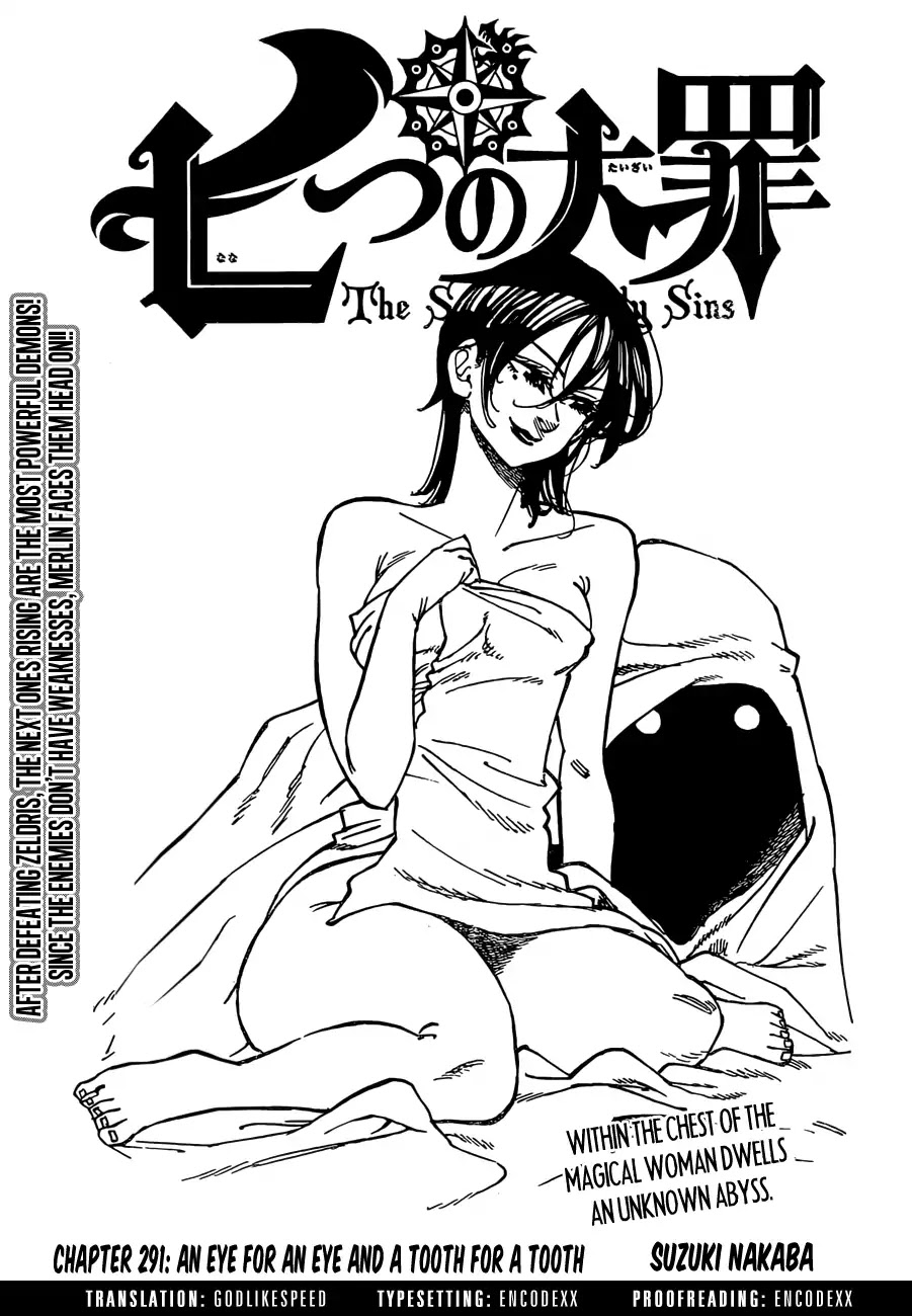Nanatsu no Taizai Chapter 291 page 1 - Chapter 291: An Eye for an Eye and A Tooth for a Tooth