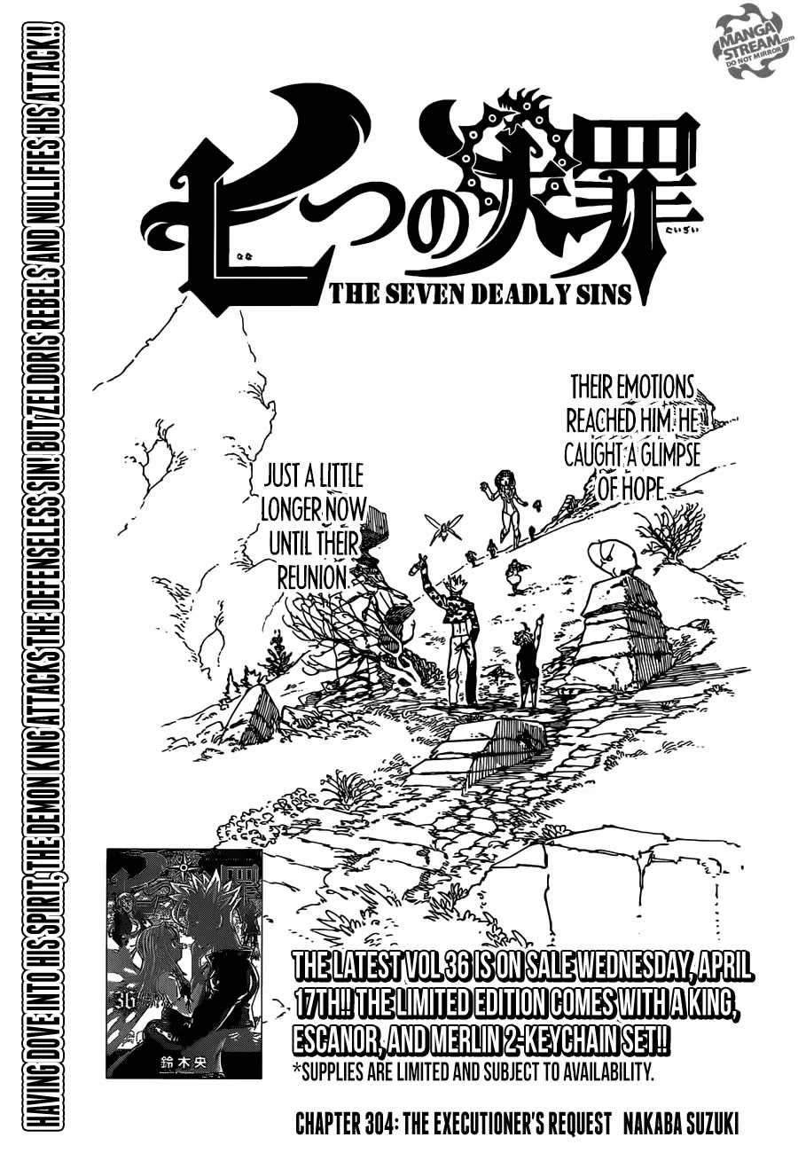Nanatsu no Taizai Chapter 304 page 1 - Chapter 304: The Executioner's Request