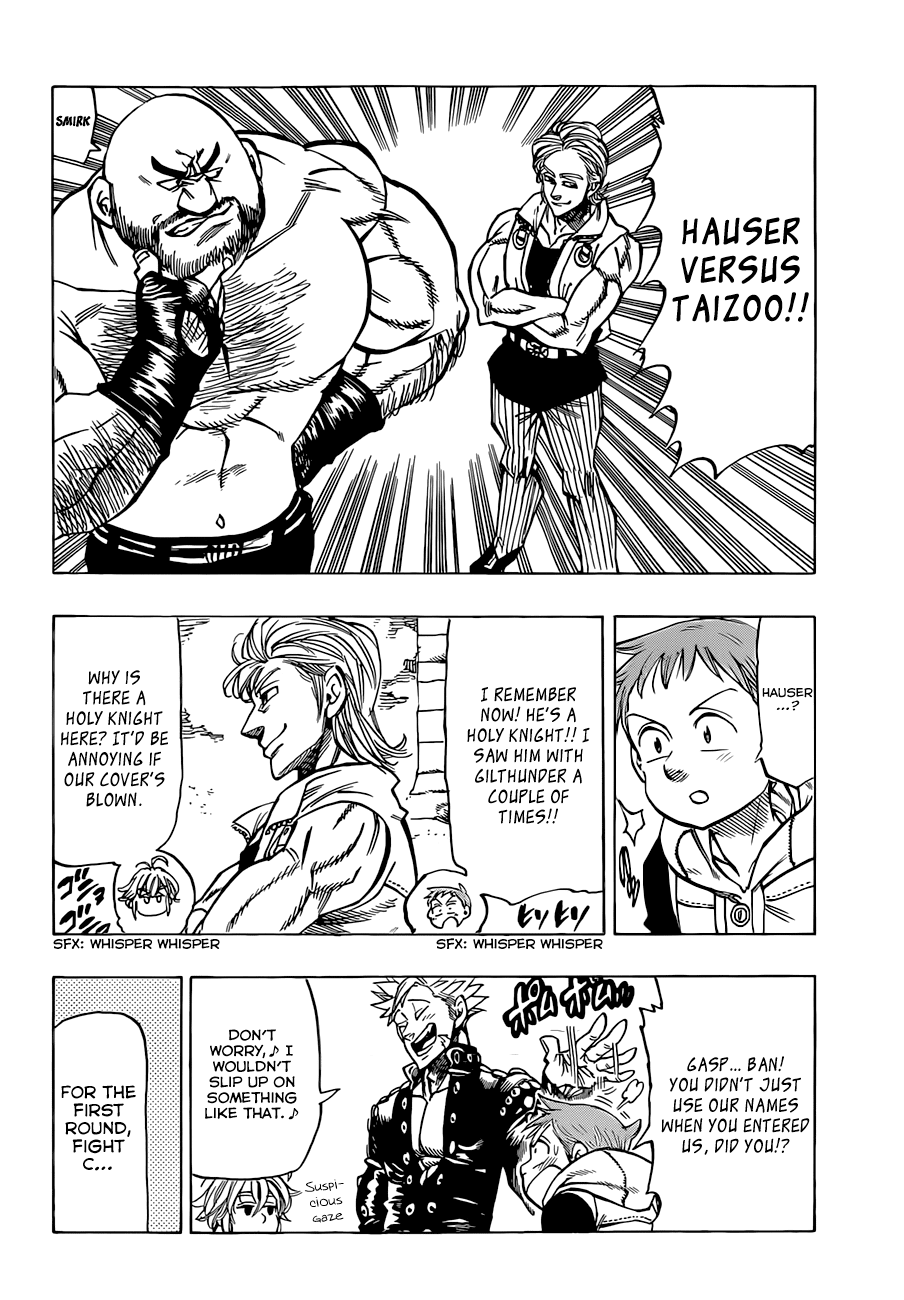 Nanatsu no Taizai Chapter 31 page 14 - Chapter 31: The Vaizel Fighting Festival