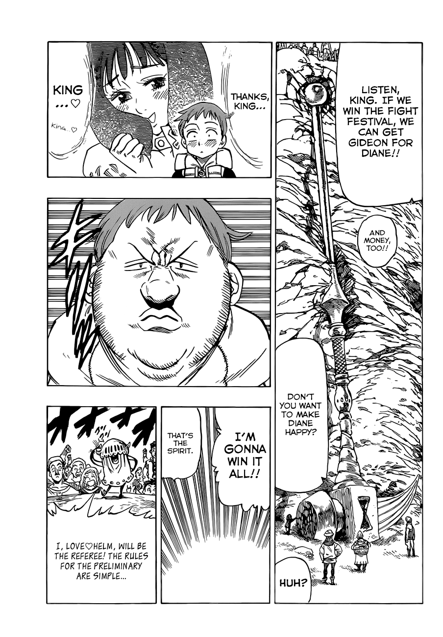 Nanatsu no Taizai Chapter 31 page 4 - Chapter 31: The Vaizel Fighting Festival
