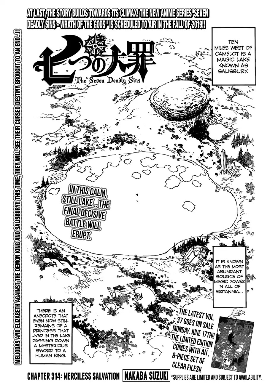 Nanatsu no Taizai Chapter 314 page 1 - Chapter 314: Merciless Salvation