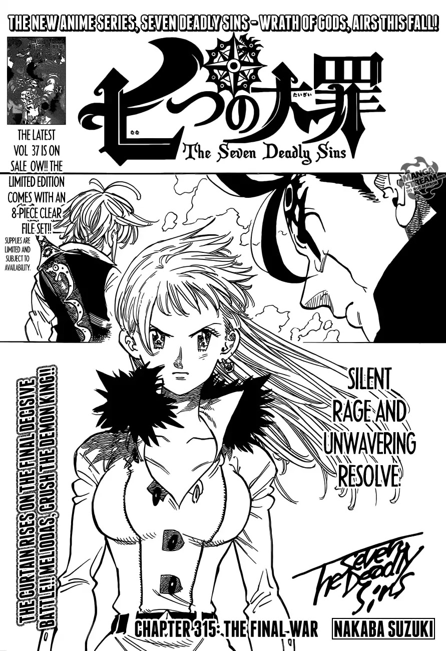 Nanatsu no Taizai Chapter 315 page 1 - Chapter 315: The Final War