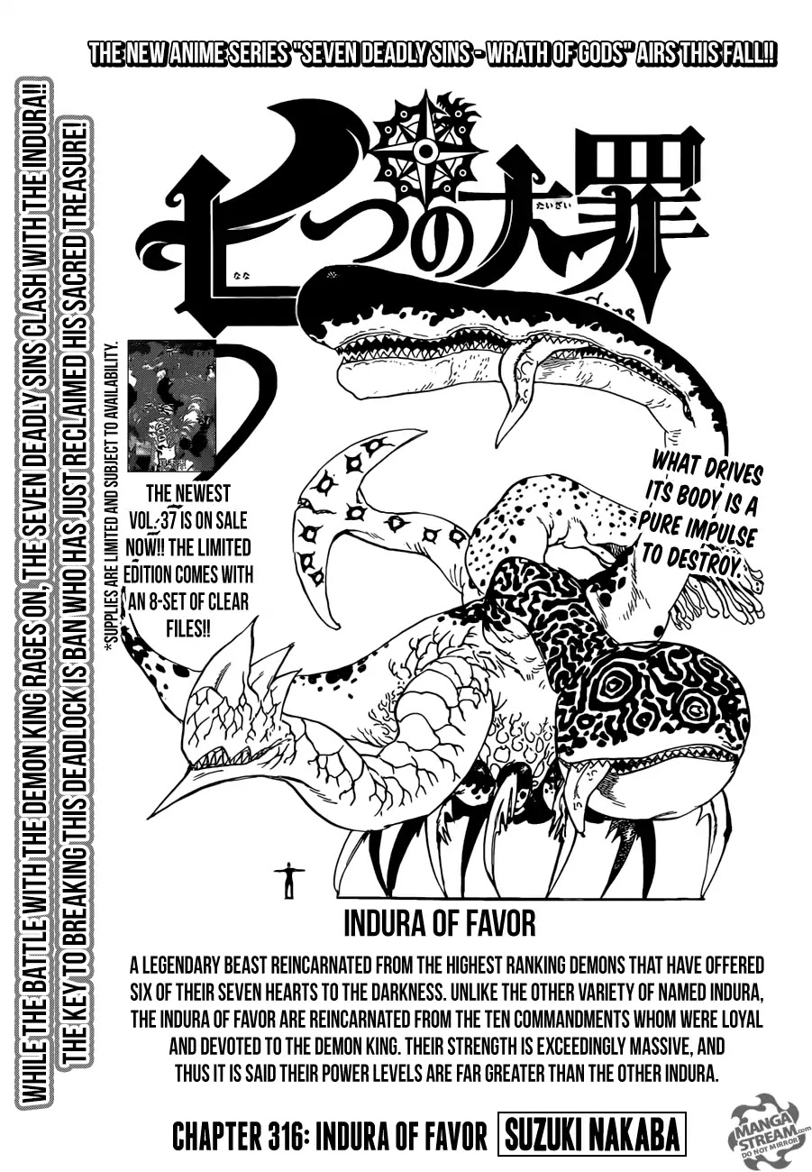 Nanatsu no Taizai Chapter 316 page 1 - Chapter 316: Indura of Favor