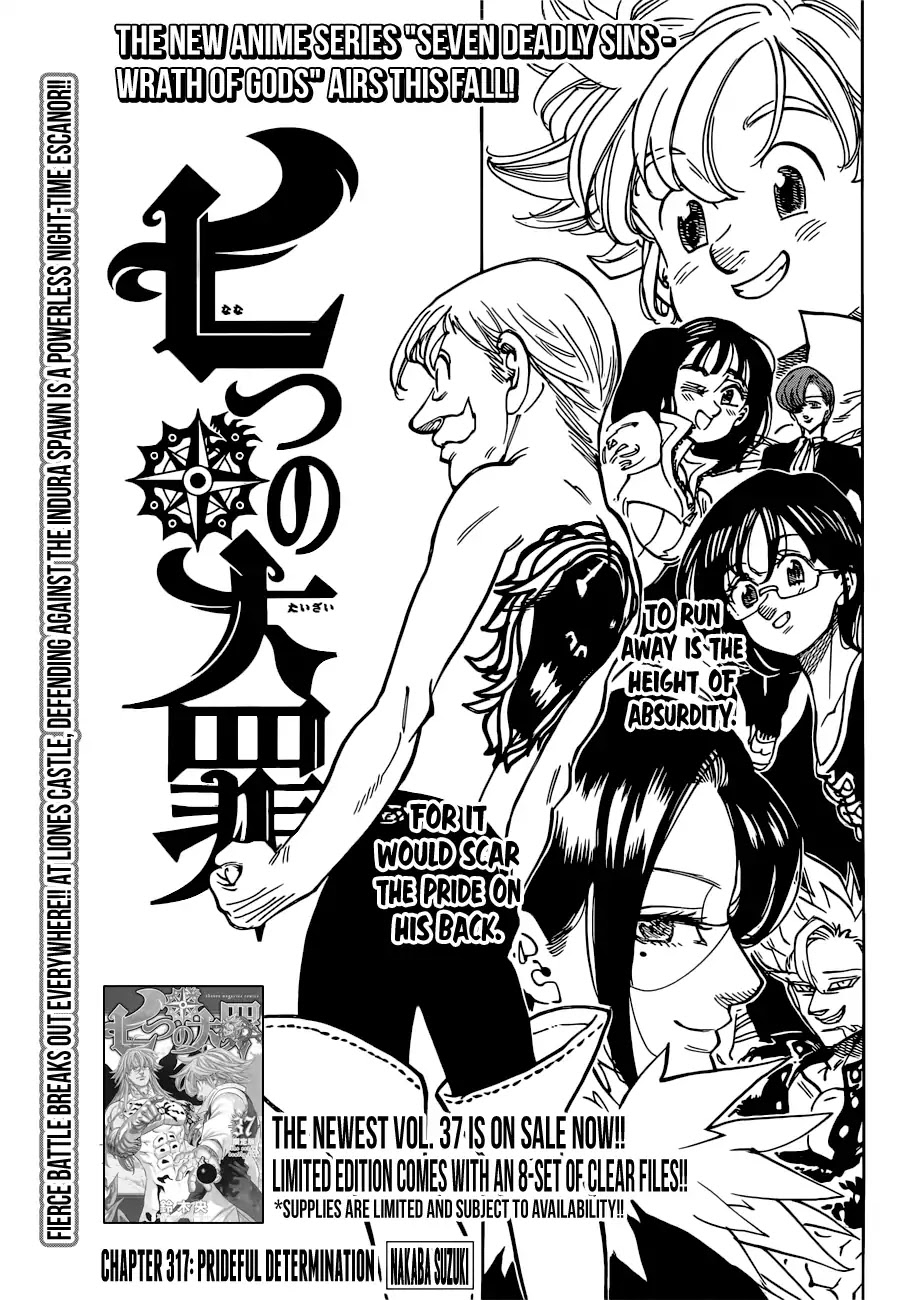 Nanatsu no Taizai Chapter 317 page 1 - Chapter 317: Prideful Determination