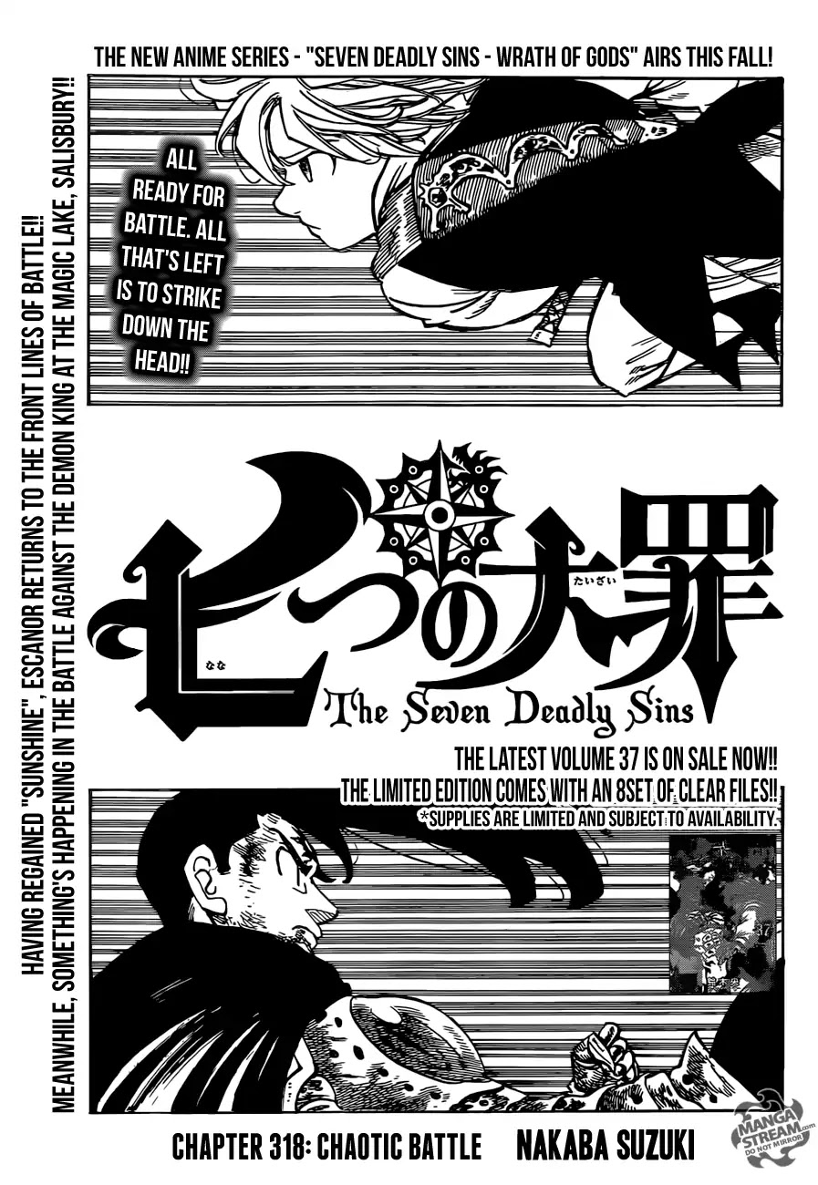 Nanatsu no Taizai Chapter 318 page 1 - Chapter 318: Chaotic Battle