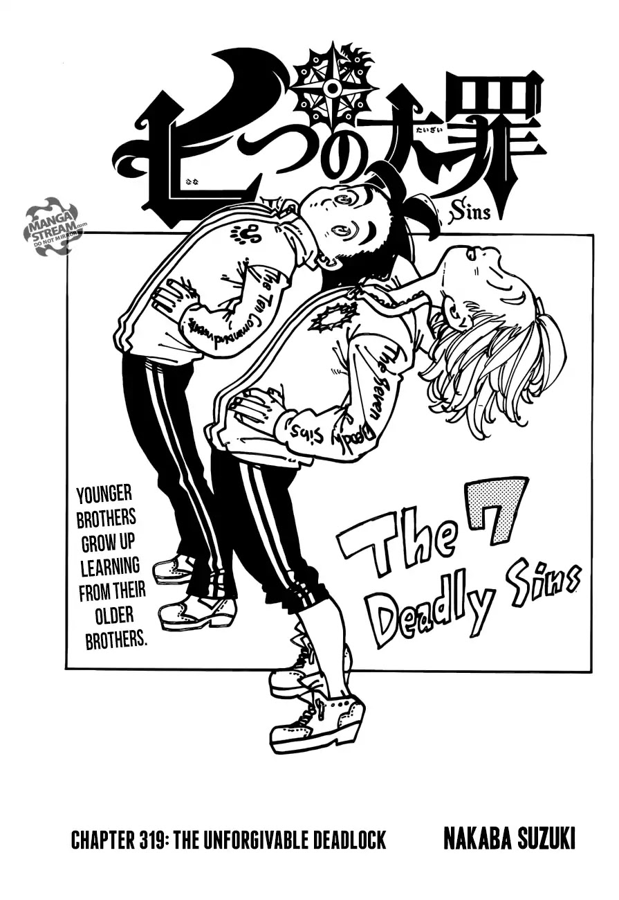 Nanatsu no Taizai Chapter 319 page 1 - Chapter 319: The Unforgivable Deadlock