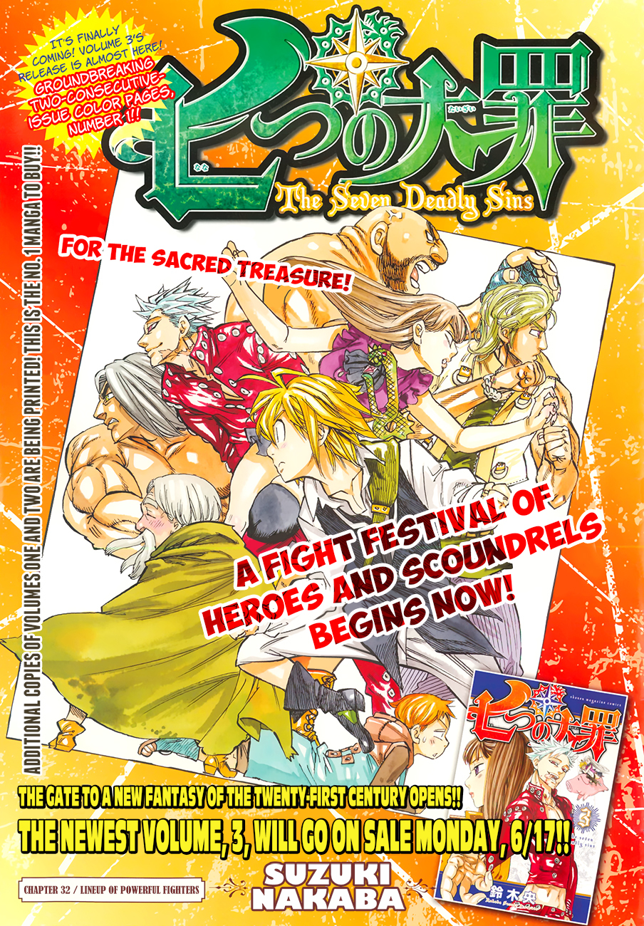 Nanatsu no Taizai Chapter 32 page 2 - Chapter 32: The Lineup of Strong Men