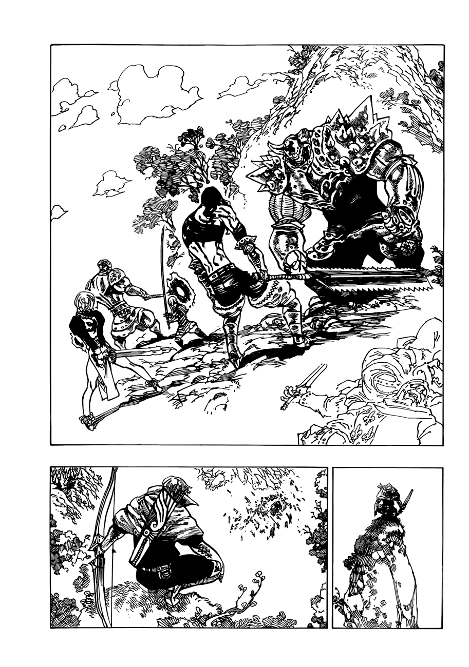 Nanatsu no Taizai Chapter 53 page 12 - Chapter 53: The Armor Giant vs. The Roars of Dawn