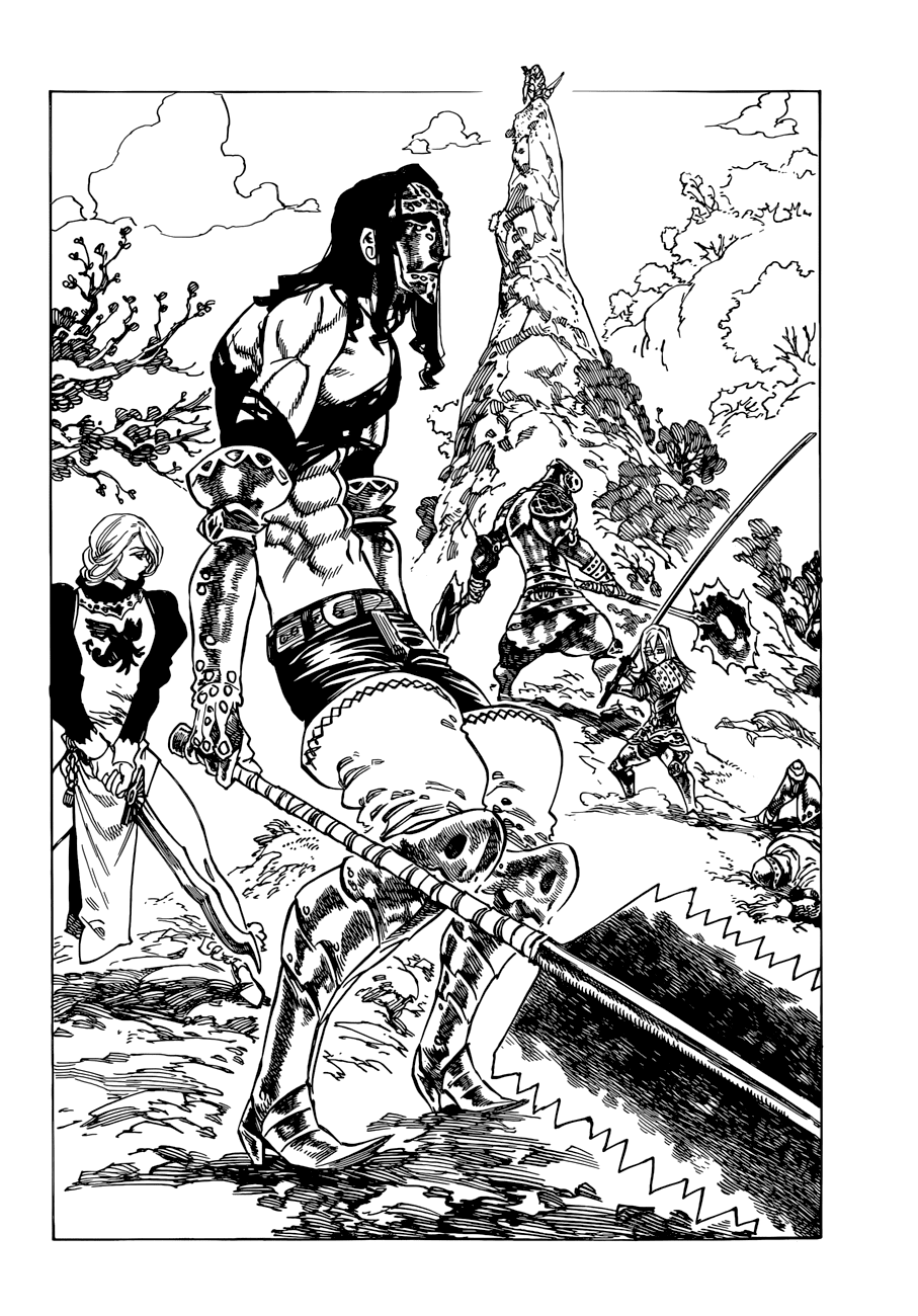 Nanatsu no Taizai Chapter 53 page 13 - Chapter 53: The Armor Giant vs. The Roars of Dawn