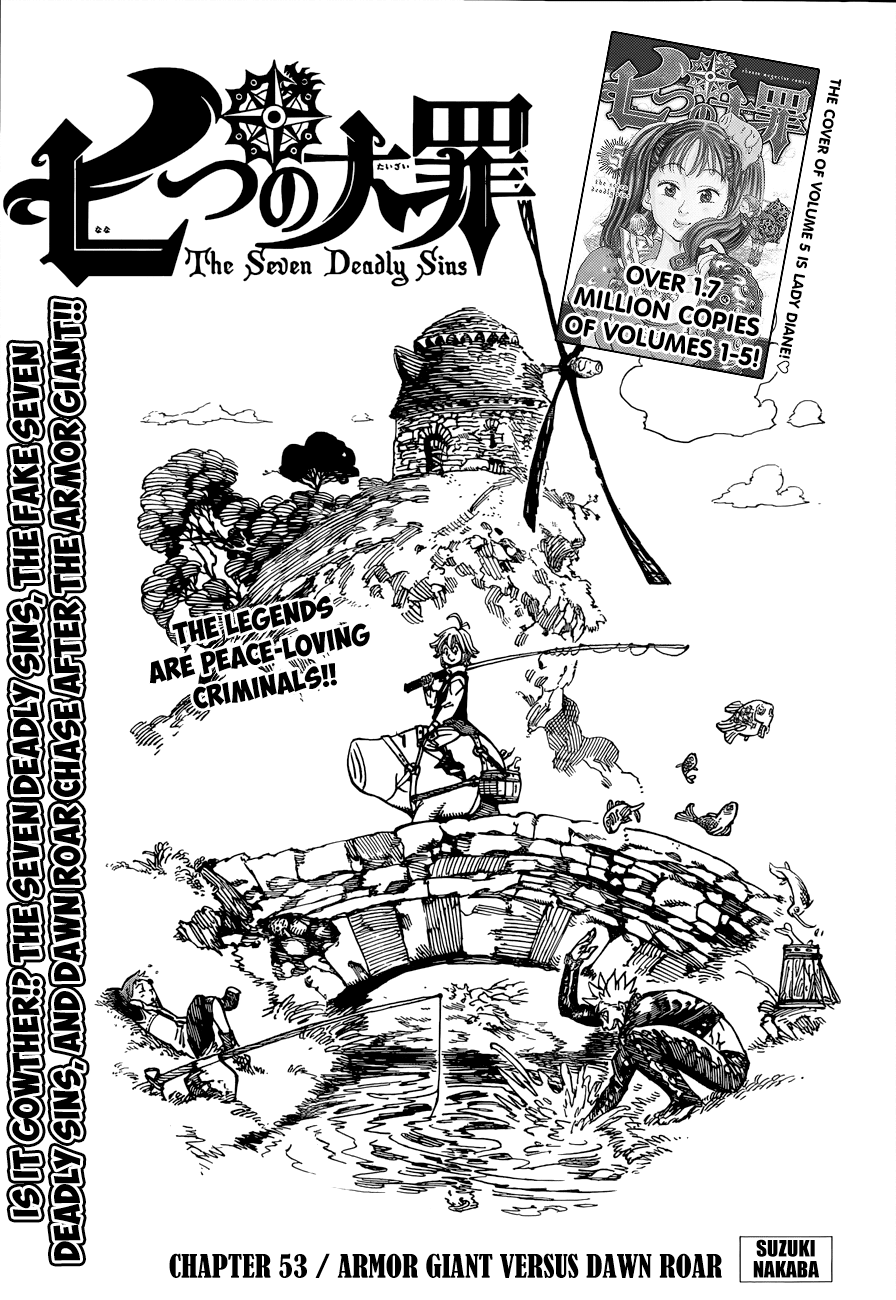 Nanatsu no Taizai Chapter 53 page 2 - Chapter 53: The Armor Giant vs. The Roars of Dawn