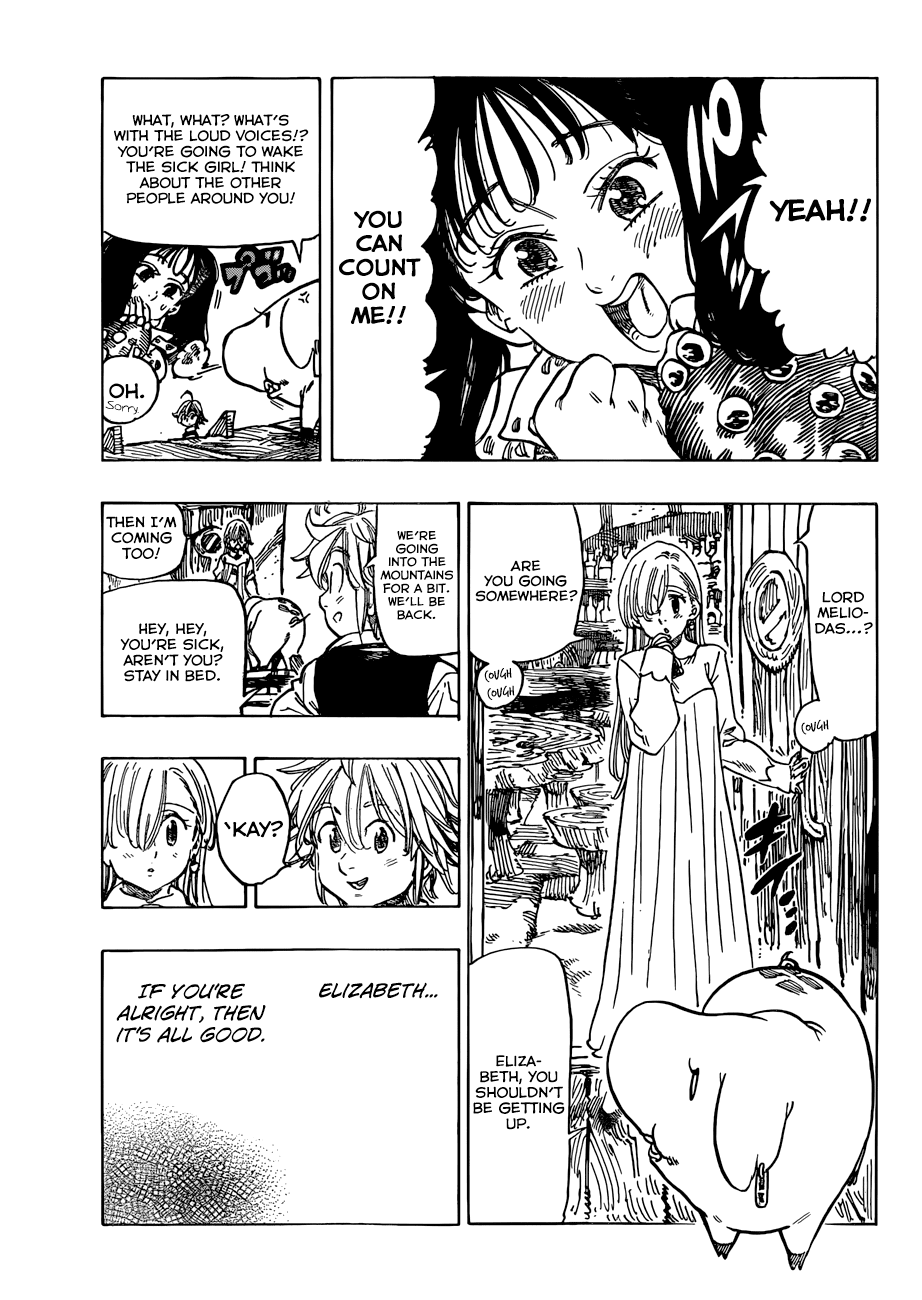 Nanatsu no Taizai Chapter 53 page 4 - Chapter 53: The Armor Giant vs. The Roars of Dawn