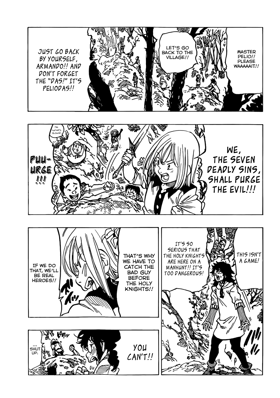 Nanatsu no Taizai Chapter 53 page 6 - Chapter 53: The Armor Giant vs. The Roars of Dawn