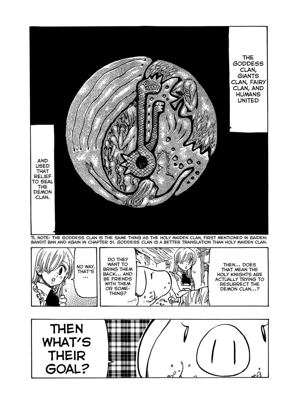 Nanatsu no Taizai Chapter 61 page 4 - Chapter 61: The Legends Get Stirred Up