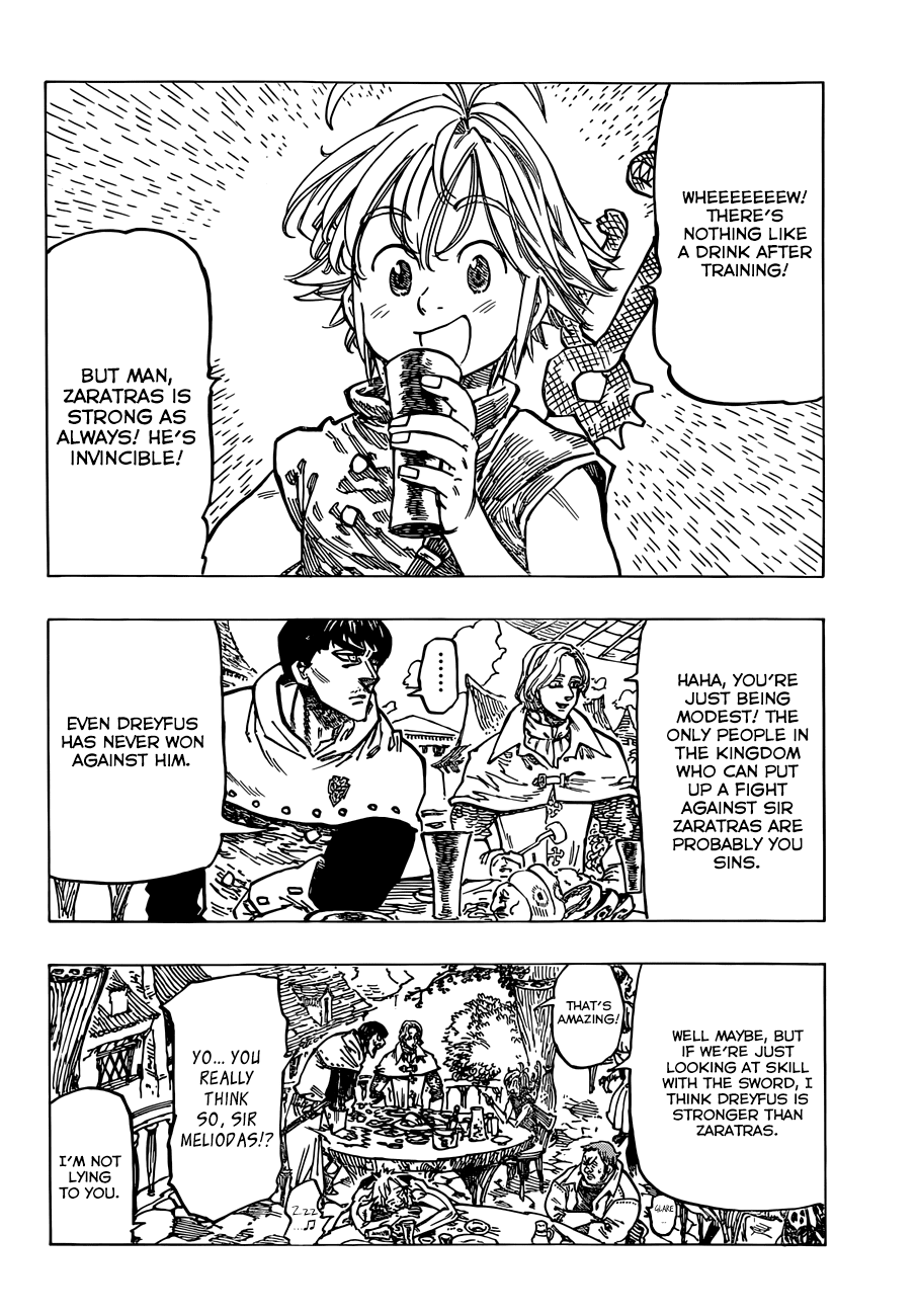 Nanatsu no Taizai Chapter 70 page 16 - Chapter 70: The Hellfire Captain of the Holy Knights