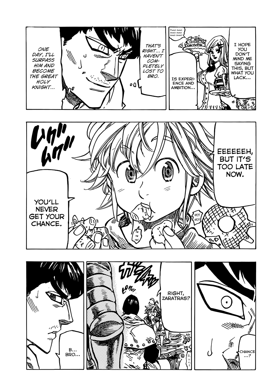 Nanatsu no Taizai Chapter 70 page 17 - Chapter 70: The Hellfire Captain of the Holy Knights