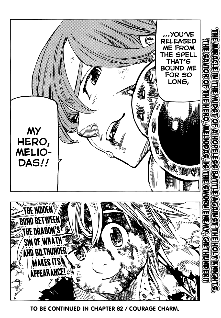Nanatsu no Taizai Chapter 81 page 24 - Chapter 81: Meliodas' Strike