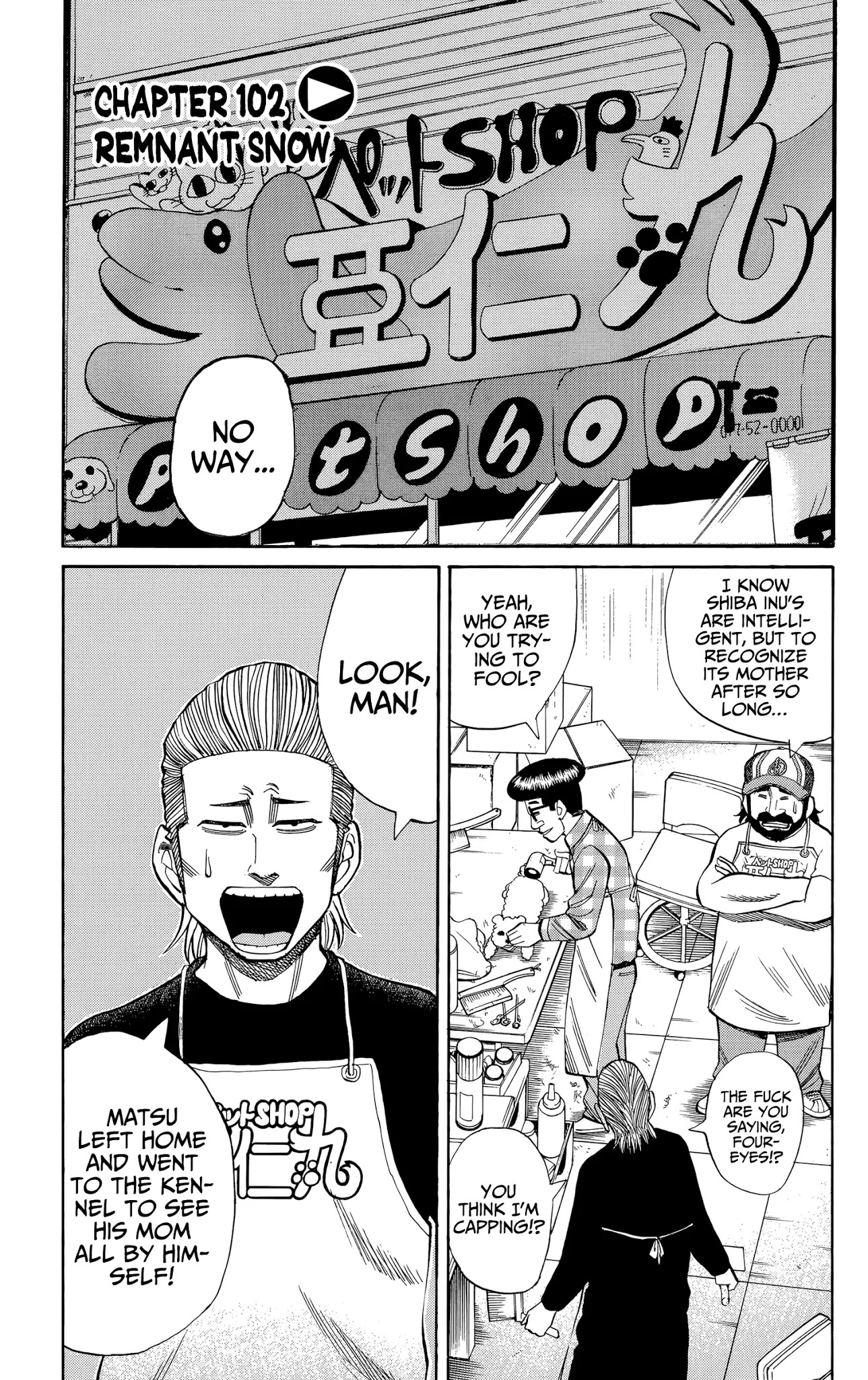 Nanba MG5 Chapter 102 page 1 - Chapter 102: Remnant Snow