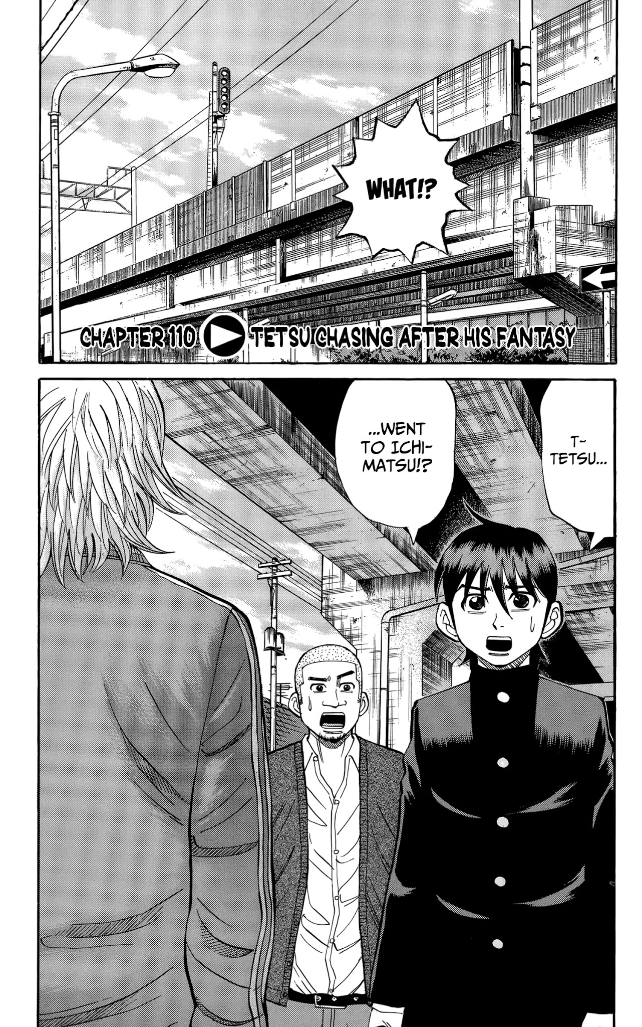 Nanba MG5 Chapter 110 page 1 - Chapter 110: Tetsu chasing after his fantasy