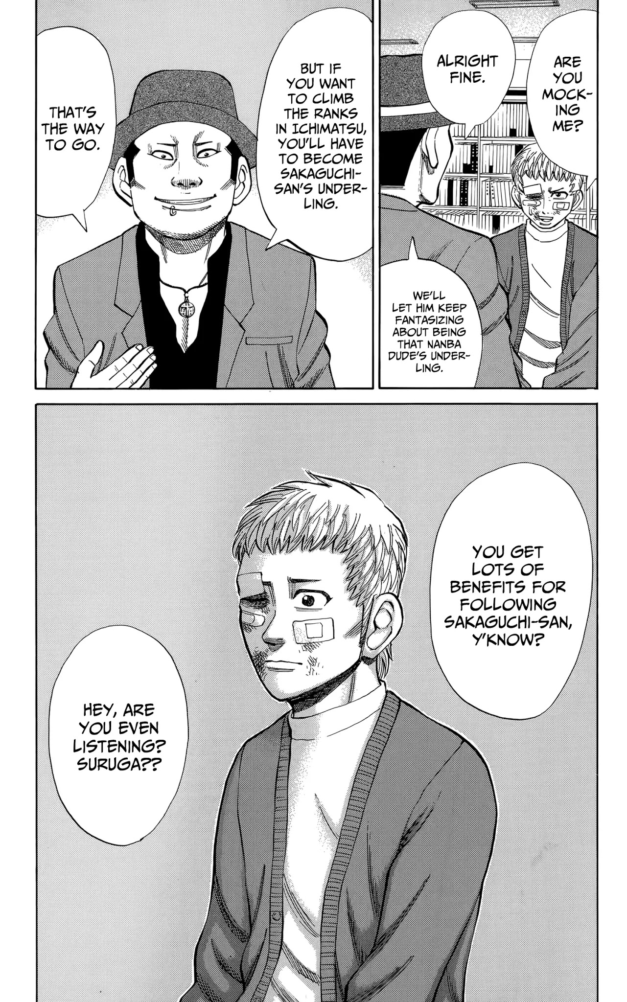 Nanba MG5 Chapter 110 page 15 - Chapter 110: Tetsu chasing after his fantasy